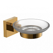 Wonzon & Woghand Polo Мыльница со стеклянной чашей, цвет: темное золото WW-8922-DG