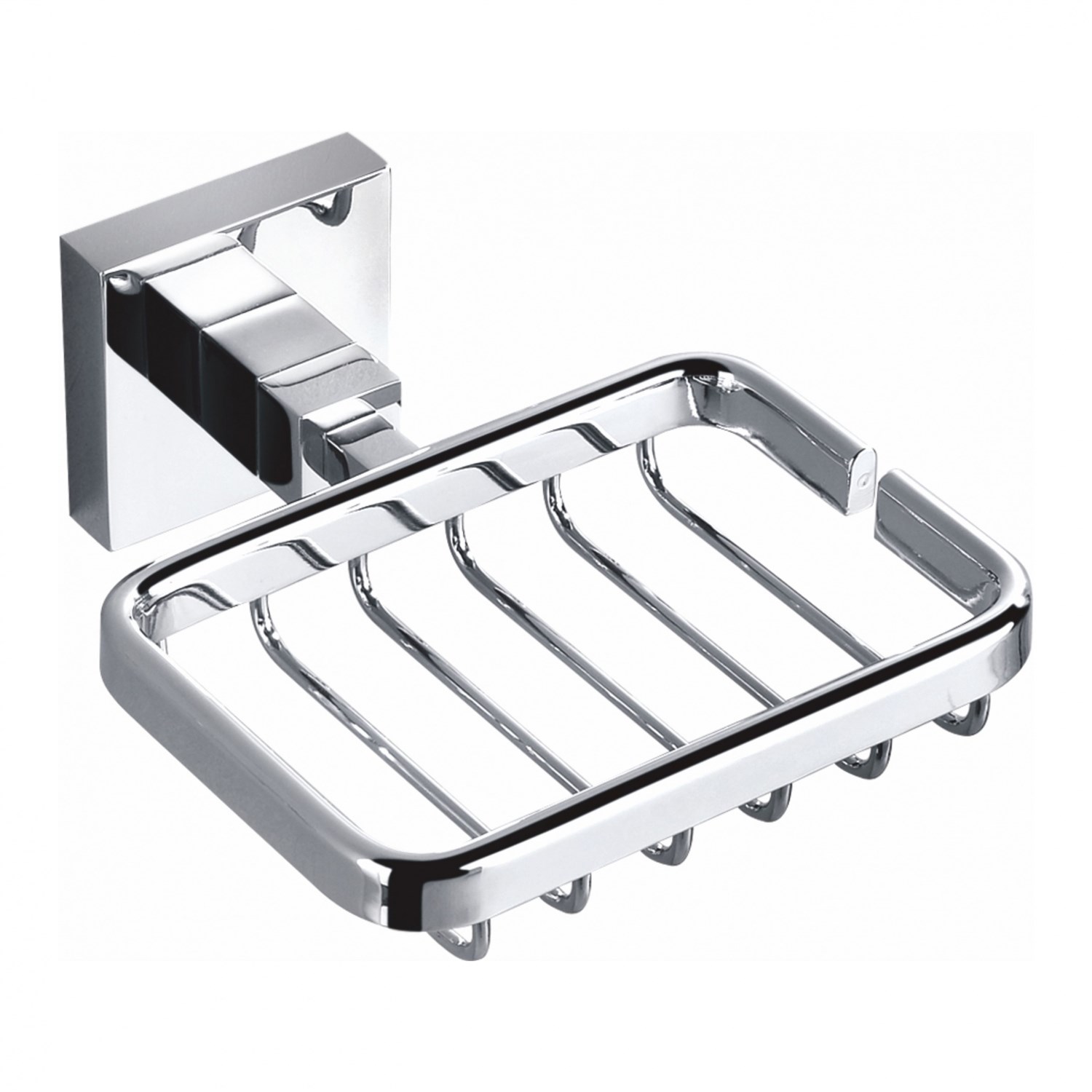 Wonzon & Woghand Polo Мыльница с латунной решеткой, подвесная, цвет: хром глянцевый WW-8924