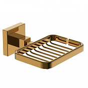 Wonzon & Woghand Polo Мыльница с латунной решеткой, подвесная, цвет: темное золото WW-8924-DG