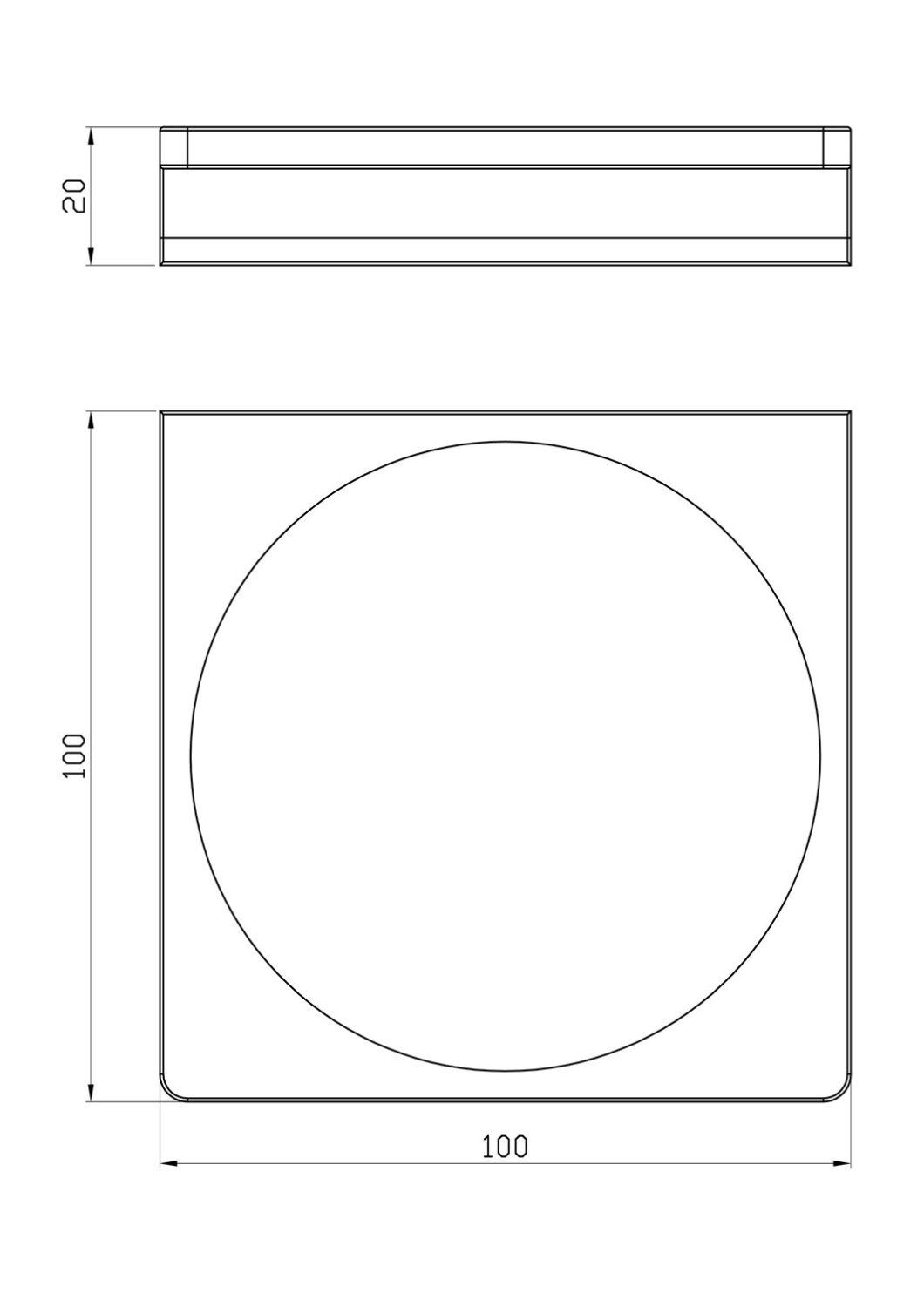 Wonzon & Woghand Eclipse Мыльница монолитная, подвесная, цвет: хром глянцевый WW-9124