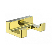 Wonzon & Woghand Eclipse Крючок для ванной, двойной, подвесной, цвет: золото глянцевое WW-9125-LG