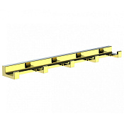 Wonzon & Woghand Eclipse Вешалка для ванной, 3 крючков, цвет: золото глянцевое WW-9155-LG