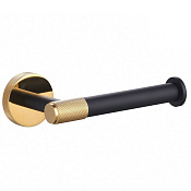 Wonzon & Woghand Majestic Держатель туалетной бумаги, открытый, подвесной, цвет: черный/золотой WW-9216