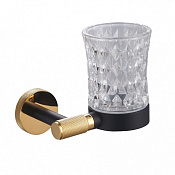 Wonzon & Woghand Majestic Стакан подвесной, стеклянный, цвет: золото/черный WW-9221