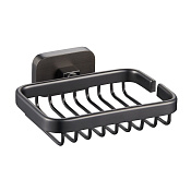 Wonzon & Woghand Graffity Мыльница с латунной решеткой, подвесная, цвет: темный графит WW-9324