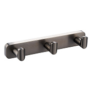 Wonzon & Woghand Graffity Вешалка для ванной, 3 крючка, цвет: темный графит WW-9335