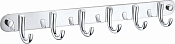 Wonzon & Woghand Вешалка для ванной, 6 крючков, цвет: хром глянцевый WW-9384-6
