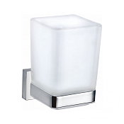 Wonzon & Woghand Flat Стакан подвесной, стеклянный, цвет: хром глянцевый WW-9721