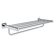 Wonzon & Woghand Полка для полотенец 60х23 см, подвесная, цвет: хром глянцевый WW-V1901-CR
