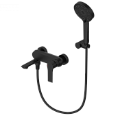 Wonzon & Woghand Brilliant Смеситель для ванны накладной с душем, цвет: черный матов. WW-88037079-MB