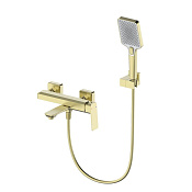 Wonzon & Woghand Diamond Смеситель для ванны накладной с душем, цвет: брашированное золото WW-88639011-BG