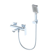 Wonzon & Woghand Diamond Смеситель для ванны накладной с душем, цвет: хром глянцевый WW-88639011-CR