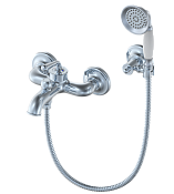 Wonzon & Woghand Steam Смеситель для ванны накладной с душем, цвет: хром глянцевый WW-88639008-CR