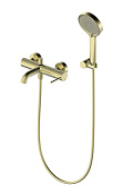 Wonzon & Woghand Stick Смеситель для ванны накладной с душем, цвет: брашированное золото WW-88639017-BG