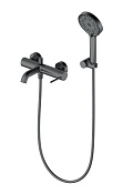 Wonzon & Woghand Stick Смеситель для ванны накладной с душем, цвет: темный графит WW-88639017-BGM