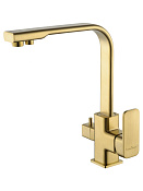 Wonzon & Woghand Смеситель для кухни с каналом для фильтрации воды, цвет: брашированное золото WW-88458004-BG