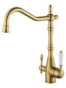 Wonzon & Woghand Смеситель для кухни с каналом для фильтрации воды, цвет: брашированное золото WW-88458006-BG