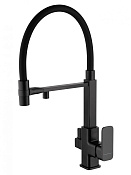 Wonzon & Woghand Смеситель для кухни с гибким изливом и каналом для фильт. воды, цвет: черный мат. WW-88458012-MB