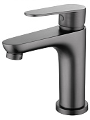 Wonzon & Woghand Alfa Смеситель для раковины, излив 10,5 см, цвет: темный графит WW-A40202-BGG