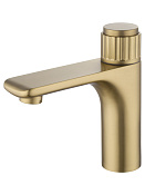 Wonzon & Woghand Click Смеситель для раковины, излив 12 см, цвет: брашир. золото WW-A40412-BG