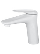 Wonzon & Woghand Смеситель для раковины, без д/к, длина излива 13 см, цвет: белый матовый WW-A41222-MW