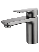 Wonzon & Woghand Смеситель для раковины, без д/к, длина излива 11,8 см, цвет: темный графит WW-A40732-BGG