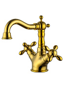 Wonzon & Woghand Retro Смеситель для раковины, излив 12,8 см, цвет: золото глянцевое WW-88139020-PG