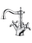 Wonzon & Woghand Retro Смеситель для раковины, излив 12,8 см, цвет: хром глянцевый WW-88139020-CR