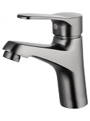 Wonzon & Woghand Смеситель для раковины, без д/к, длина излива 11,2 см, цвет: темный графит WW-A40212-BGG