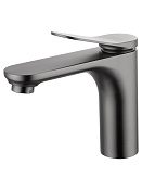 Wonzon & Woghand Смеситель для раковины, без д/к, длина излива 13,3 см, цвет: темный графит WW-A40482-BGG