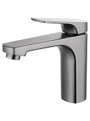 Wonzon & Woghand Смеситель для раковины, без д/к, длина излива 13,5 см, цвет: темный графит WW-A40492-BGG