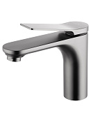 Wonzon & Woghand Смеситель для раковины, без д/к, длина излива 13,3 см, цвет: темный графит WW-XH-010-BGG