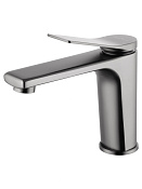 Wonzon & Woghand Смеситель для раковины, без д/к, длина излива 13,4 см, цвет: темный графит WW-XH-012-BGG