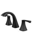 Wonzon & Woghand Flex Смеситель для раковины на 3 отверстия, излив 13 см, цвет: черный матовый WW-88083095-MB