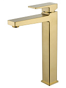 Wonzon & Woghand Cube 2.0 Смеситель для раковины, излив 15,5 см, цвет: брашир. золото WW-88019068-BG