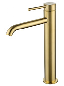 Wonzon & Woghand Stick Смеситель для раковины, излив 16,9 см, цвет: брашированное золото WW-88239017-BG