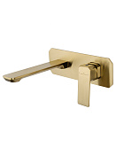 Wonzon & Woghand Diamond Смеситель для раковины встр, излив 18,4 см, цвет: брашированное золото WW-88869011-BG