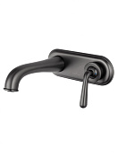 Wonzon & Woghand Steam Смеситель для раковины встраиваемый, излив 18,3 см, цвет: темный графит WW-88869008-BGM