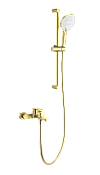 Wonzon & Woghand Смеситель для ванны с душевым гарнитуром, цвет: брашированное золото WW-C2036-BG