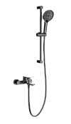 Wonzon & Woghand Смеситель для ванны с душевым гарнитуром, цвет: темный графит WW-C2036-BGG