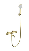 Wonzon & Woghand Inn Смеситель для ванны термостатический с душем, цвет: брашированное золото WW-A2006-A1-BG