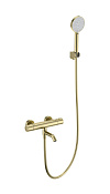 Wonzon & Woghand Смеситель для ванны термостатический с душем, цвет: брашированное золото WW-B3029-A1-BG