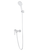 Wonzon & Woghand Alfa Смеситель для душа накладной с ручным душем, цвет: белый матовый WW-AE3102-MW