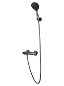 Wonzon & Woghand Muse Смеситель для душа накладной с ручным душем скрытый излив, цвет: темный графит WW-A30902-BGG