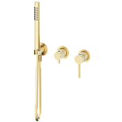 Wonzon & Woghand Stick Смеситель для душа встраиваемый, 2 потребителя цвет: брашированное золото WW-838017-BG