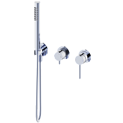 Wonzon & Woghand Stick Смеситель для душа встраиваемый, 2 потребителя, цвет: хром глянцевый WW-838017-CR