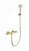 Wonzon & Woghand Inn Смеситель для ванны с душем, термостат., без излива, цвет: брашированное золото WW-A2006-A-BG