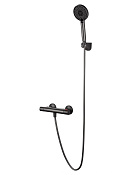 Wonzon & Woghand Inn Смеситель для ванны термостатический с душем, без излива, цвет: темный графит WW-B2005-A-BGG