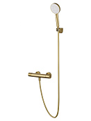 Wonzon & Woghand Inn Смеситель для ванны с душем, термостат., без излива, цвет: брашированное золото WW-B2029-A-BG