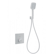 Wonzon & Woghand Смеситель для ванны термостатический с душевым гарнитуром, цвет: белый матовый WW-D1017-B-MW